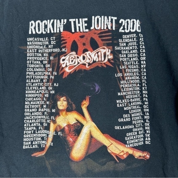 2006 Aerosmith Rockin' The Joint Tour T-shirt - Picture 3 of 6